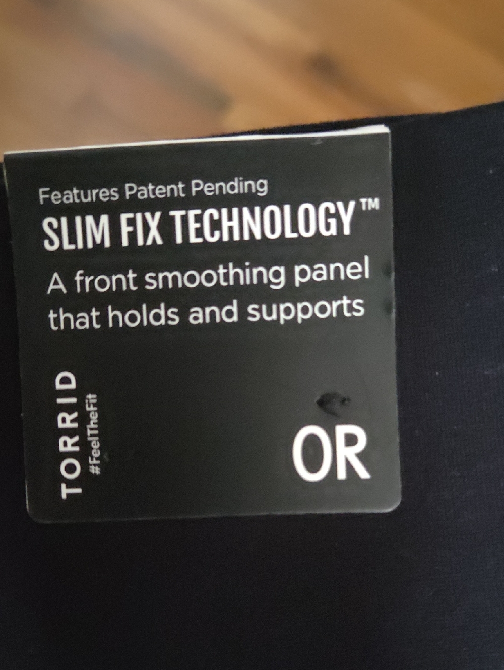 Torrid Black Slim Fix Technology Front Smoothing Panel